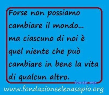 ...tutto si può cambiare...